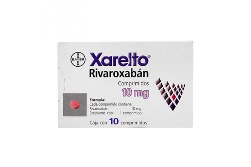 [7501318600508] Xarelto 10 Mg Caja Con 10 Comprimidos - Rx