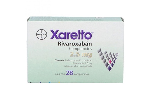 [7501318655850] Xarelto 2.5 Mg 28 Comprimidos 