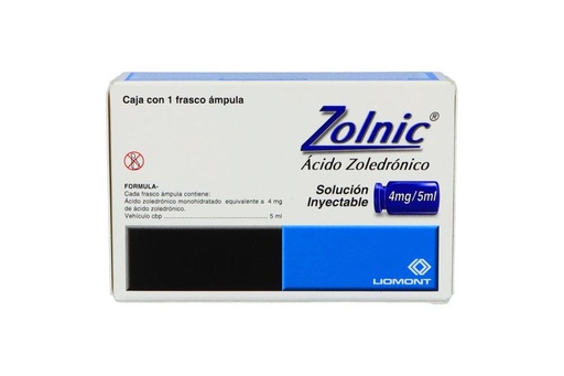 [7501299342015] Zolnic 4 Mg / 5 Ml Solución Inyectable Frasco Ámpula 