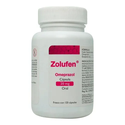 [7502223553033] Zolufen Omeprazol 20 Mg 120 Cápsulas Genérico Novo Nafar 
