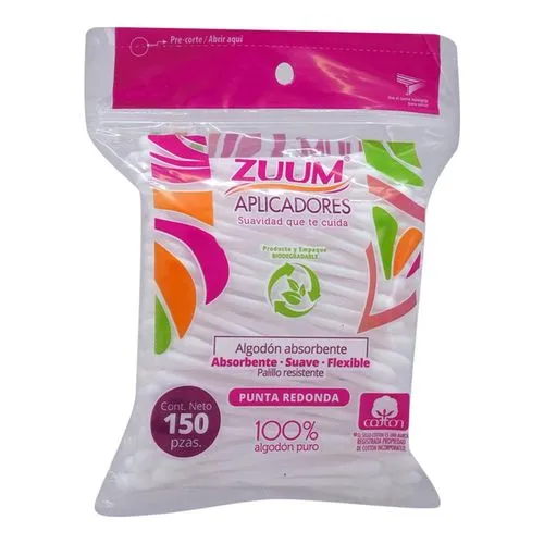[7501020627015] Aplicadores Zuum 150 Piezas 