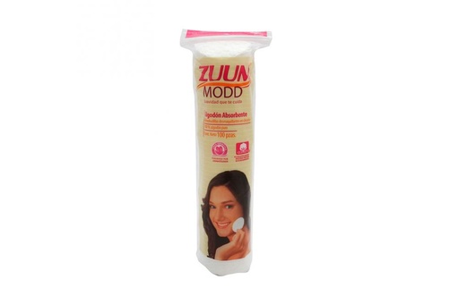 [7501020626124] Algodón Zuum Modd Almohadilla Circular 100 Piezas 