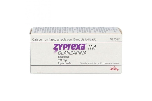 [7501082212129] Zyprexa IM Polvo 10 Mg Solución Inyectable Frasco Ámpula 2 Ml 