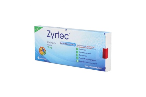 [7501089803511] Zyrtec 10 Mg Orodispersable 10 Tabletas 