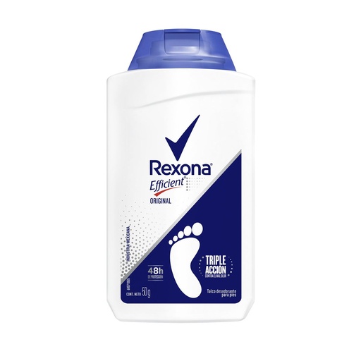 [7506306219922] Talco Desodorante Rexona Efficient Pies 50 G 
