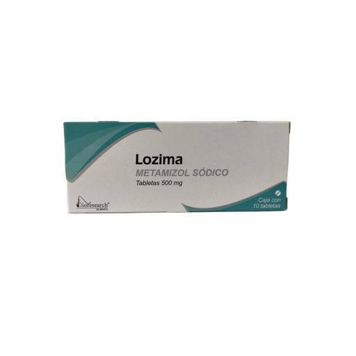 [7501563310016] Lozima Metamizol Sódico 500 Mg 10 Tabletas Genérico Bioresearch 