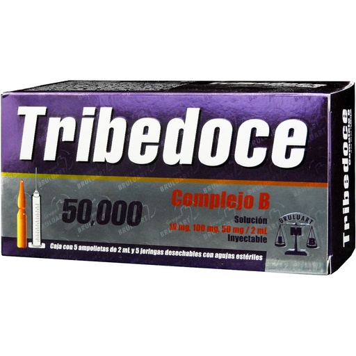 [7501537182960] Tribedoce 50000 Solución Inyectable 5 Ampolletas Genérico Brudifarma 