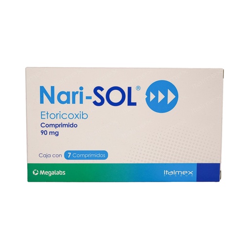[7501390913459] Nari-SOL 90 Mg 7 Comprimidos 