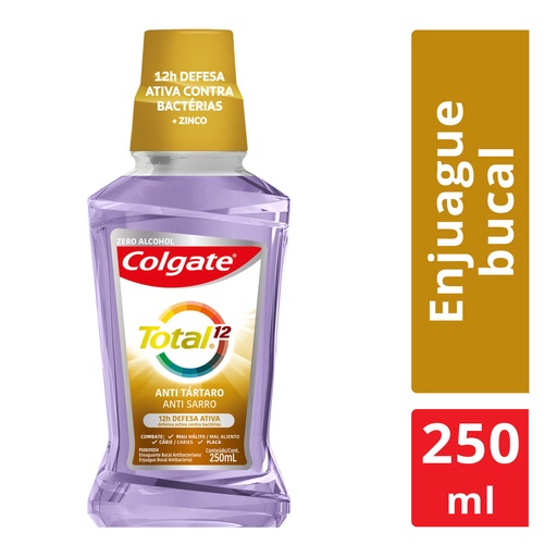 [7891024028704] Enjuague Bucal Colgate Total 12 Anti Sarro 250 Ml 
