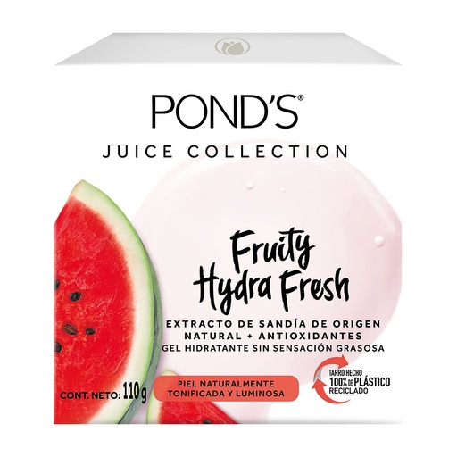[7506306217638] Gel Hidratante Ponds Fruity Sandía Frasco 110 G 