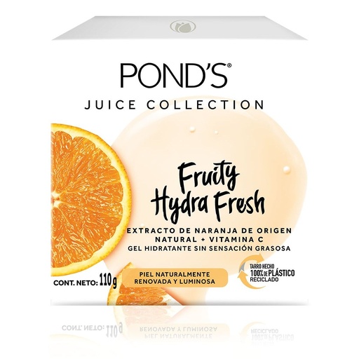 [7506306217652] Gel Hidratante Ponds Fruity Naranja Frasco 110 G 