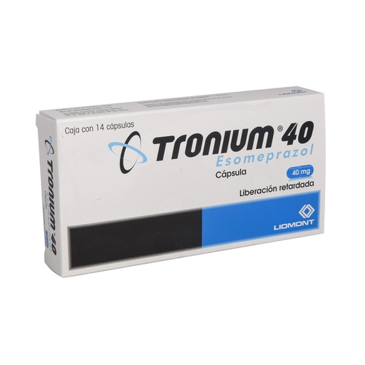 [7501299309780] Tronium 40 Liberación Retardada 14 Cápsulas 40 Mg 