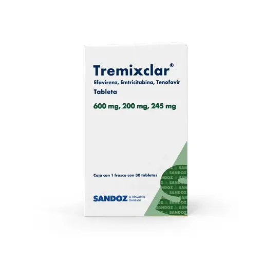 [7502216935402] Tremixclar 600/200/245 Mg 30 Tabletas 