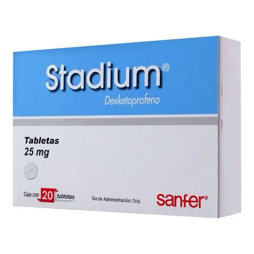 [7501070635770] Stadium 25 Mg 20 Tabletas 
