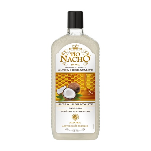 [7798140258490] Shampoo Tío Nacho Ultra Hidratante Coco 415 Ml 