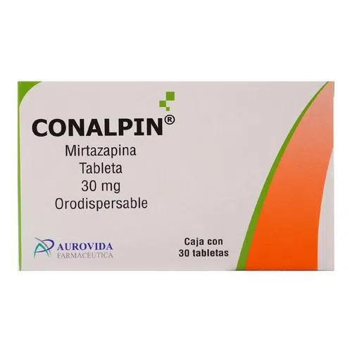 [7506331300985] Mirtazapina Orodispersable 30 Mg 30 Tabletas Genérico Aurovida 