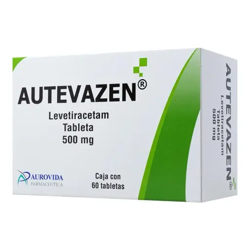 [7506331301142] Levetiracetam 500 Mg 60 Tabletas Genérico Aurovida 