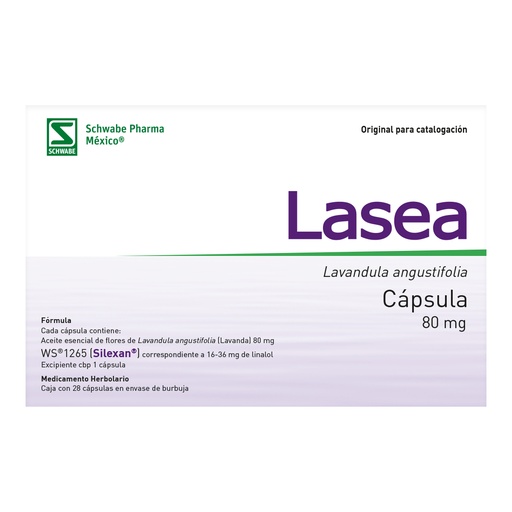[7501168890210] Lasea 80 Mg 28 Cápsulas 