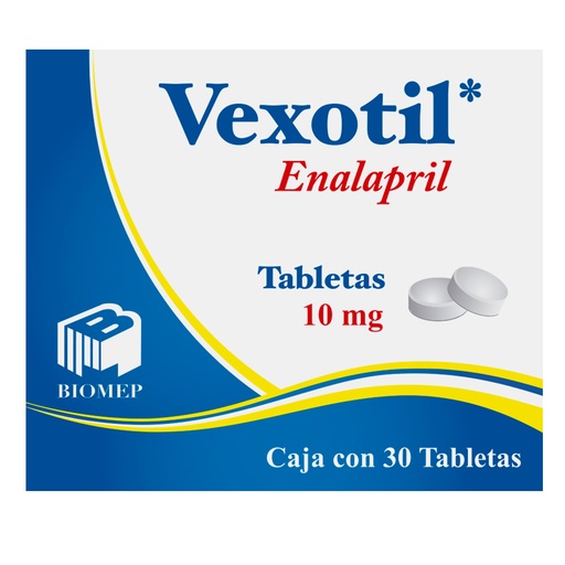[7501573900221] Vexotil Enalapril 10 Mg 30 Tabletas Genérico Com Biomep 