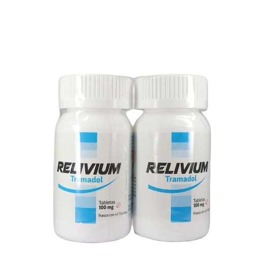 [7257427801076] Relivium Tramadol 100 Mg 60 Tabletas Duo Genérico Sblpharma 