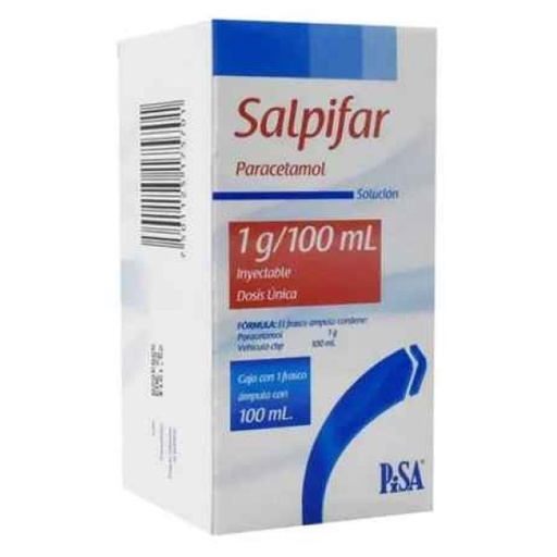 [7501125175695] Salpifar 1 G/100 Ml Solución Inyectable 4 Frasco Ámpula 