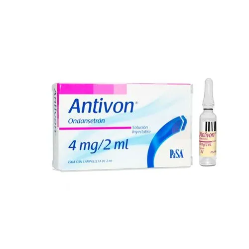 [7501125142246] Antivon 4 Mg Solución Inyectable Ampolleta 2 Ml