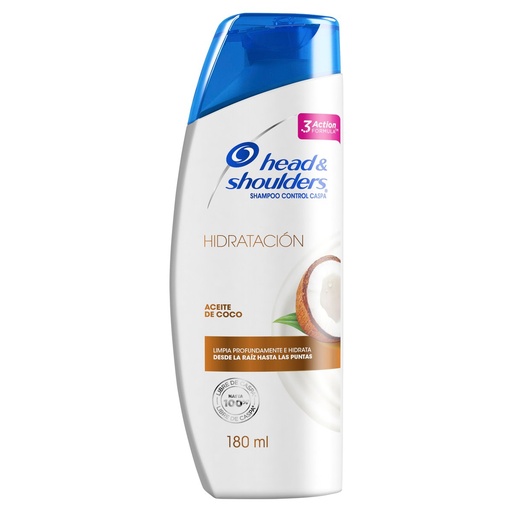 [7500435142564] Shampoo Head & Shoulders Hidratación Aceite Coco 180 Ml 
