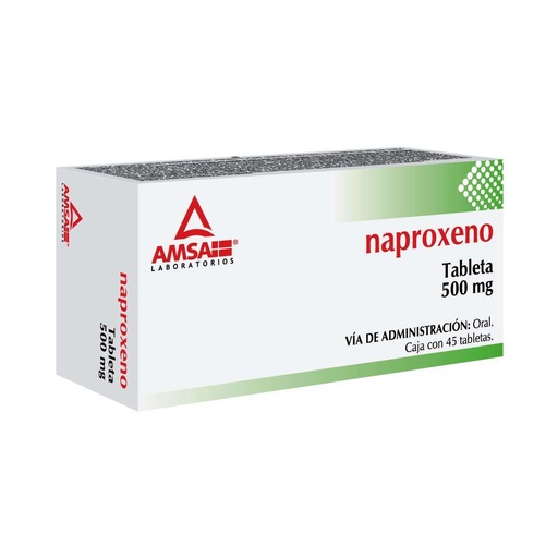 [7501349021655] Naproxeno 500 Mg 45 Tabletas Genérico Amsa 