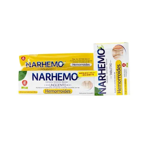 [7501358100518] Narhemo Ungüento 30 G + Narhemo 30 Tabletas 