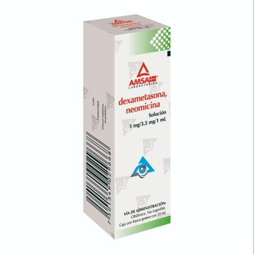 [7501349029668] Dexametasona/Neomicina Solución 1/3.5 Mg 10 Ml Genérico Amsa 