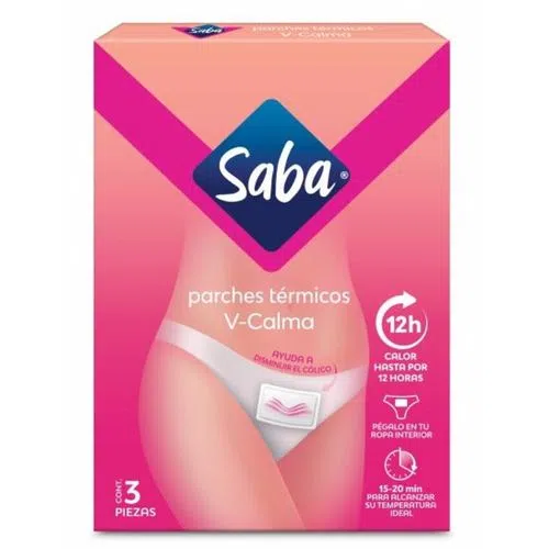 [7501019039355] Parches Térmicos Saba 3 piezas 