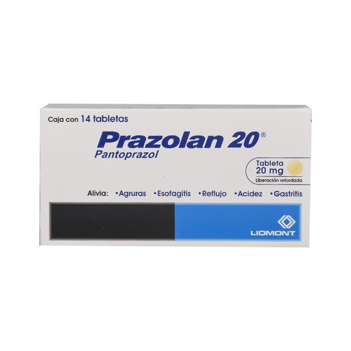 [7501299309773] Prazolan 20 20 Mg 14 Tabletas 