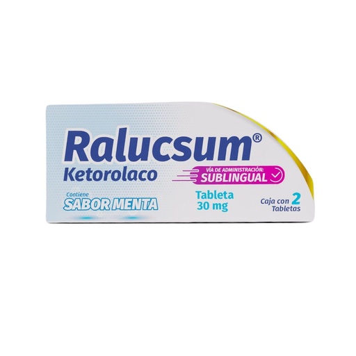 [7502216808195] Ralucsum 30 Mg Menta 2 Tabletas Sublingual Genérico Ultra Lab 
