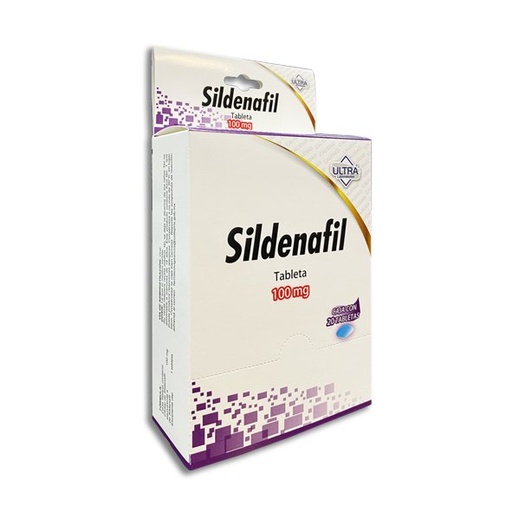 [7502216808461] Sildenafil 100 Mg 20 Tabletas Genérico Ultra Lab 