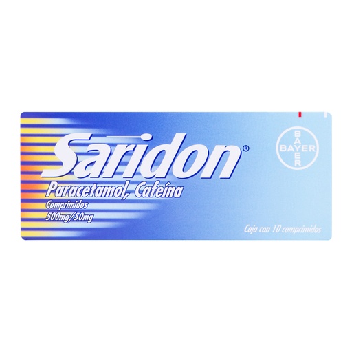 [7501008497784] Saridon 500/50 Mg 10 Comprimidos 
