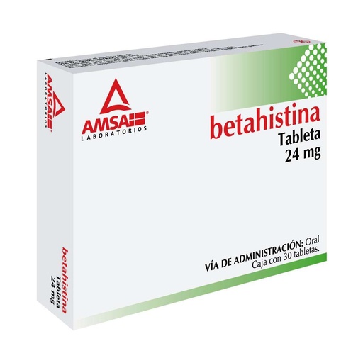 [7501349029965] Betahistina 24 Mg 30 Tabletas Genérico Amsa