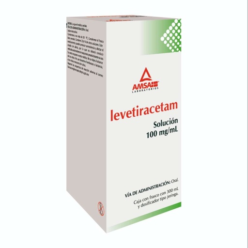 [7501349020702] Levetiracetam 100 Mg Solución 300 Ml Genérico Amsa 