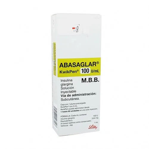 [7501082203103] Abasaglar 100U Solución Inyectable Pluma 3 Ml
