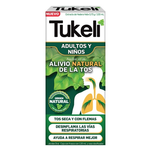 [650240039768] Tukeli Adulto - Infantil Natural Jarabe 120 Ml 