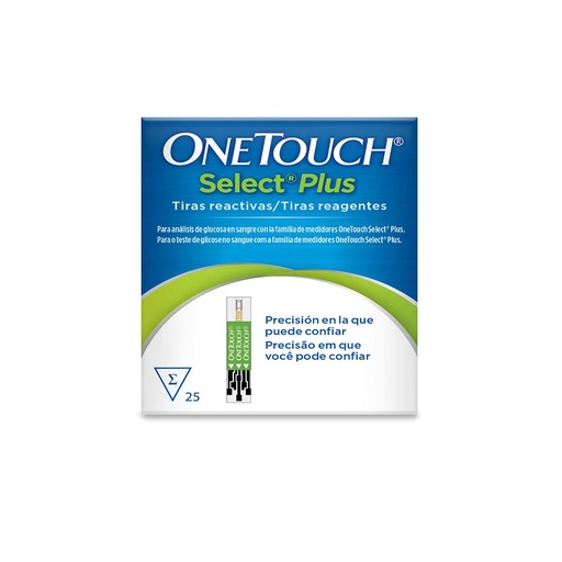 [7613427011707] One Touch Select Plus 25 Tiras Reactivas 