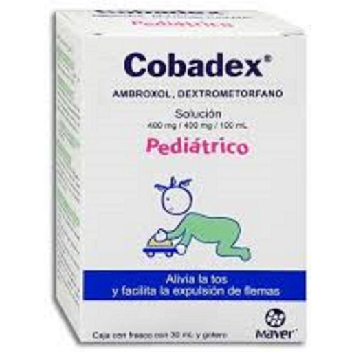 [7502009745805] Cobadex Ambroxol/Dextrometorfano 400 Mg Solución Pediátrico 30 Ml Genérico Maver