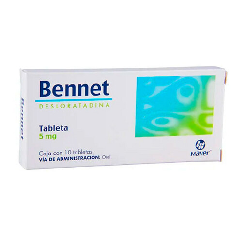 [7502009745881] Bennet Desloratadina 5 Mg 10 Tabletas Genérico Maver 