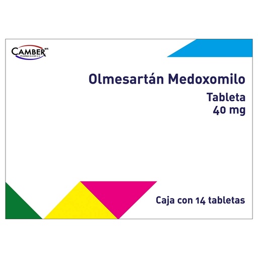 [7506442700773] Olmesartan Medoxomilo 40 Mg 14 Tabletas 