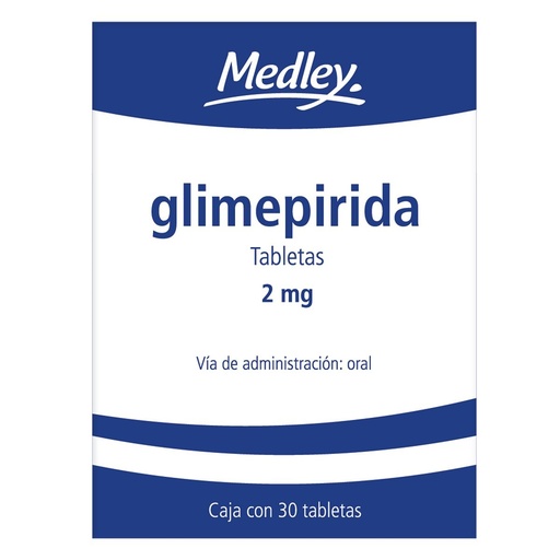 [3664798032611] Medley Glimepirida 2 Mg 30 Tabletas Genérico Sanofi Ave 