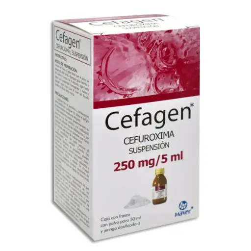[7502009741296] Cefagen Cefuroxima 250 Mg/5 Ml Suspensión 50 Ml Genérico Maver 