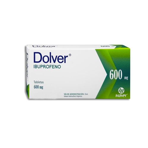 [7502009747274] Dolver Ibuprofeno 600 Mg 10 Tabletas Genérico Maver 