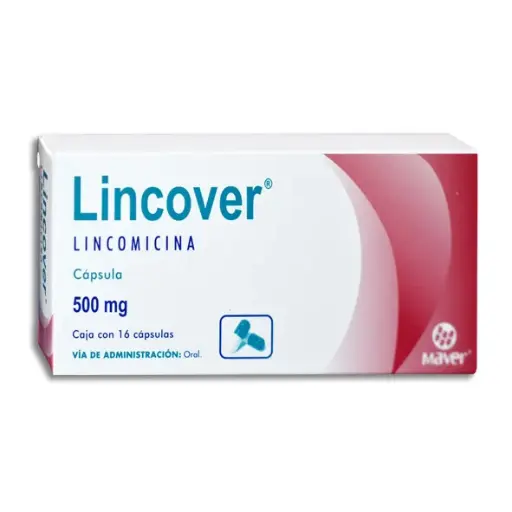 [7502009740794] Lincover Lincomicina 500 Mg 16 Cápsulas Genérico Maver 