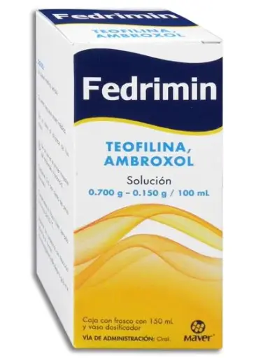 [7502009747168] Fedrimin Teofilina/Ambroxol 0.700 G Solución 150 Ml Genérico Maver 