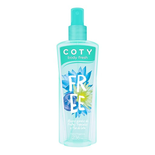 [3614226499288] Loción Coty Body Fresh Free 236 Ml 