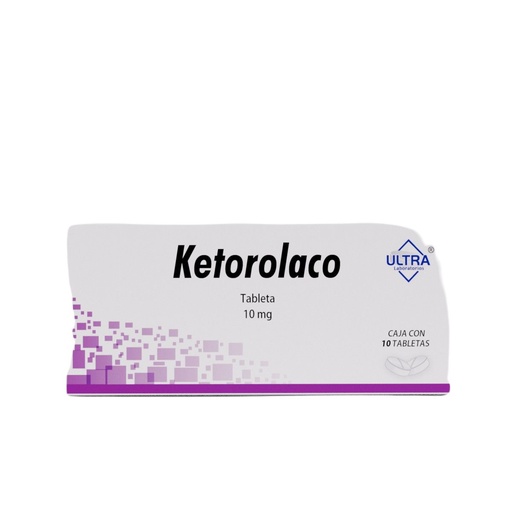 [7502216801196] Ketorolaco 10 Mg 10 Tabletas Genérico Ultra Lab 